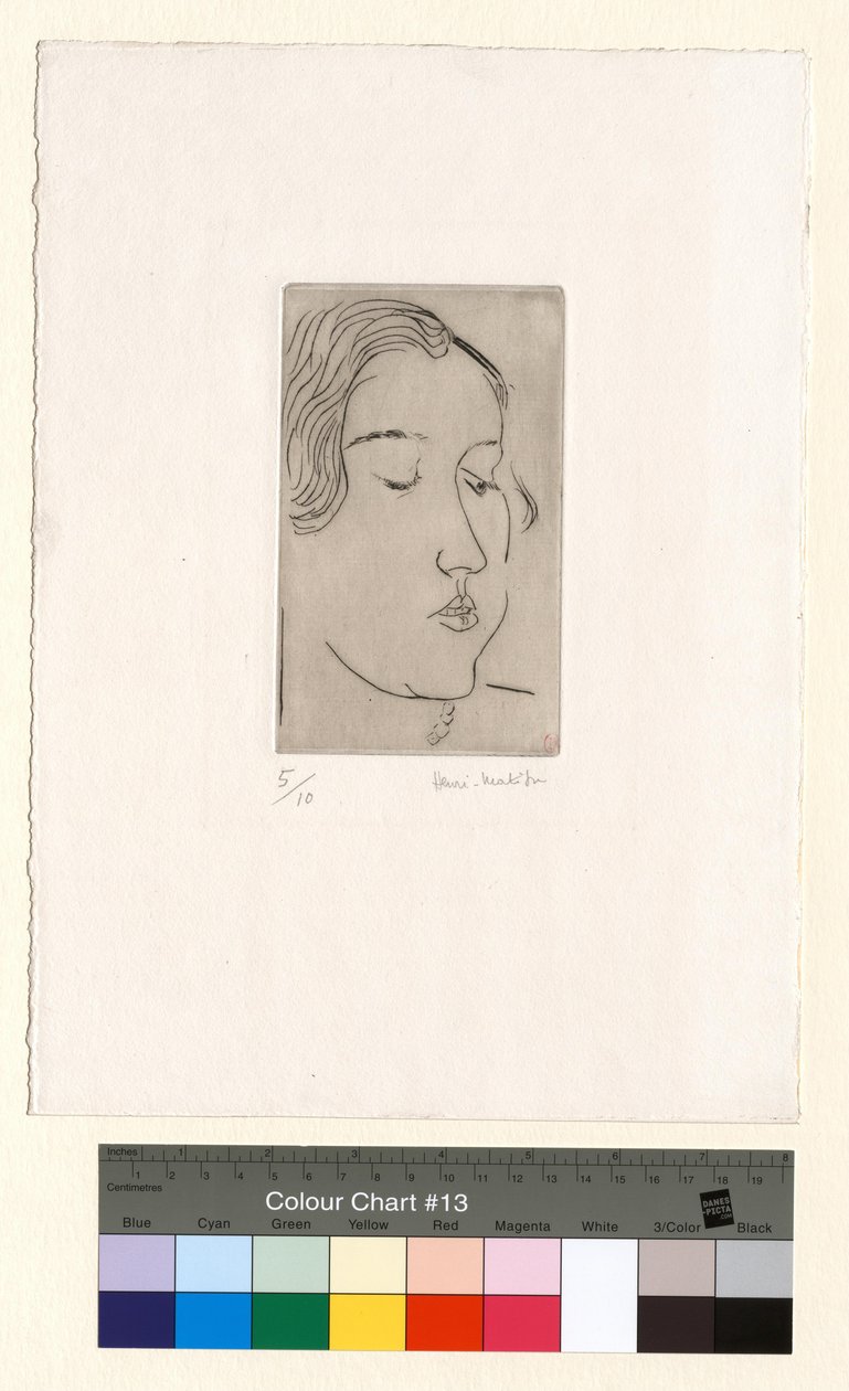 Profilo di tre quarti a destra da Henri Matisse