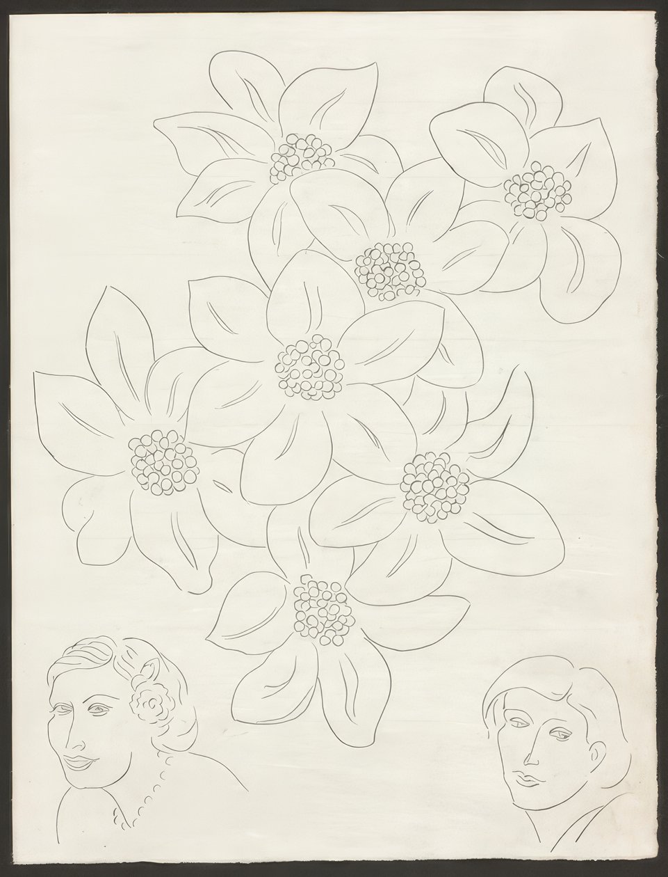 I fiori, sesta tavola dalle Poesie di Mallarmé da Henri Matisse
