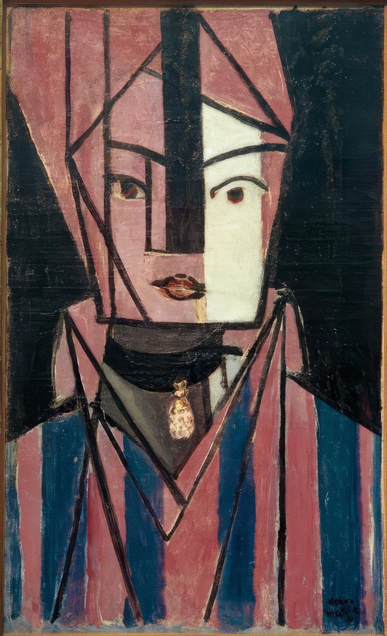 Testa bianca e rosa (Marguerite Matisse) da Henri Matisse