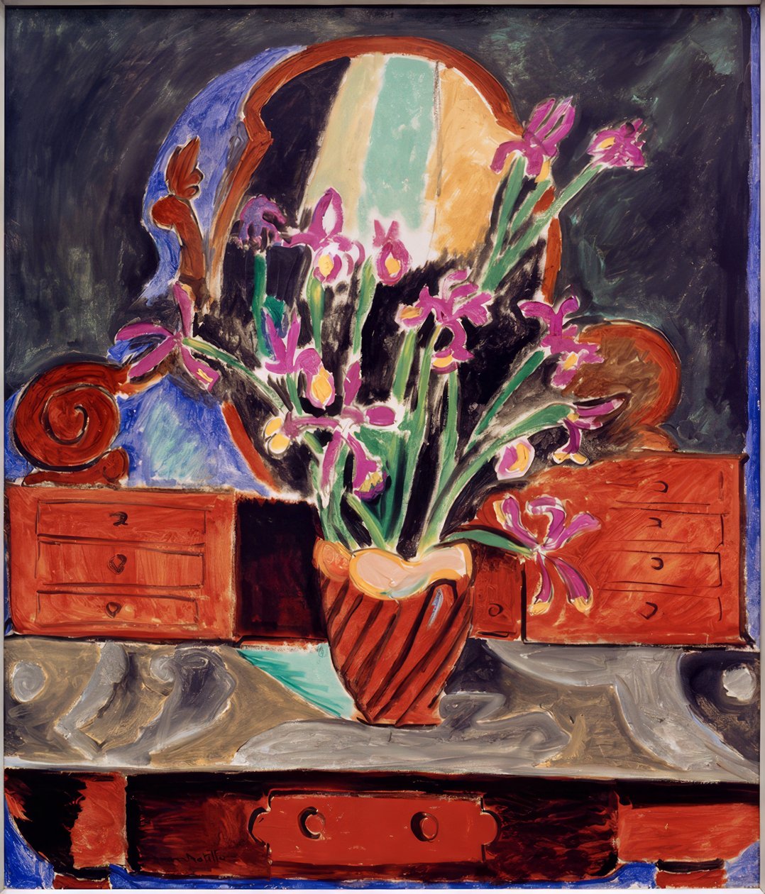Vaso con iris da Henri Matisse