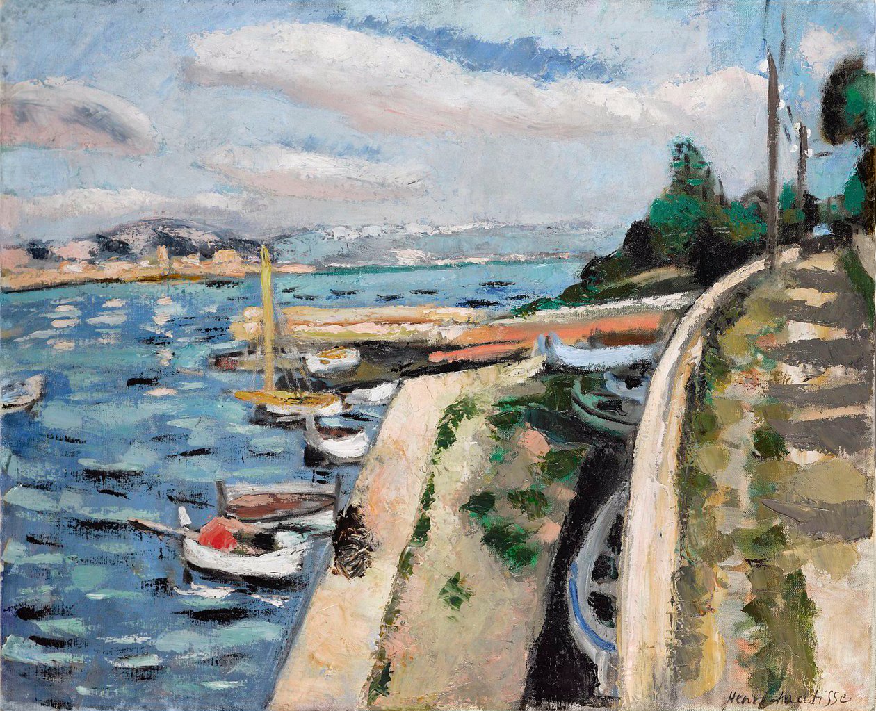 Veduta di Antibes, 1925 circa (olio su tela) da Henri Matisse