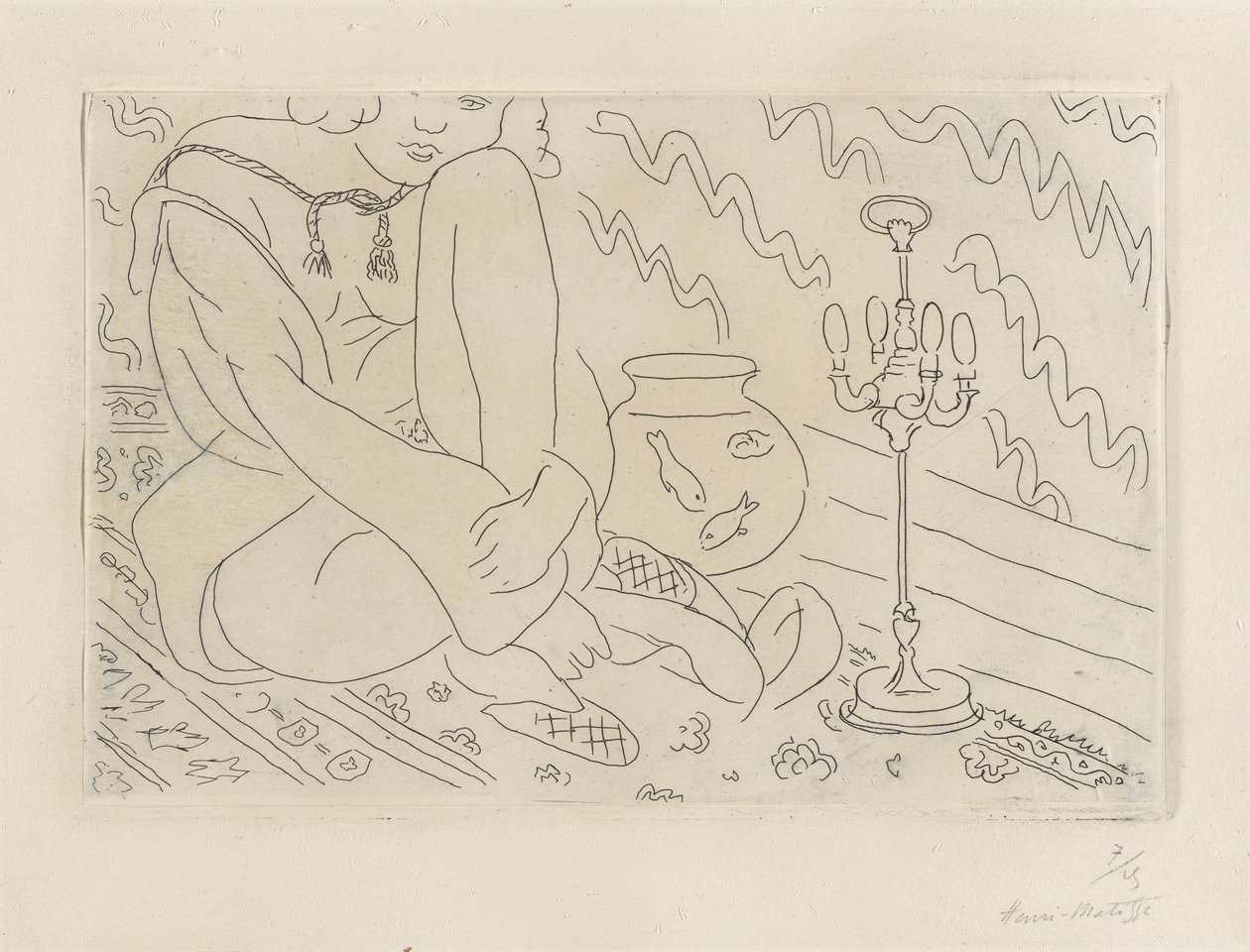 Donna seduta in un interno da Henri Matisse