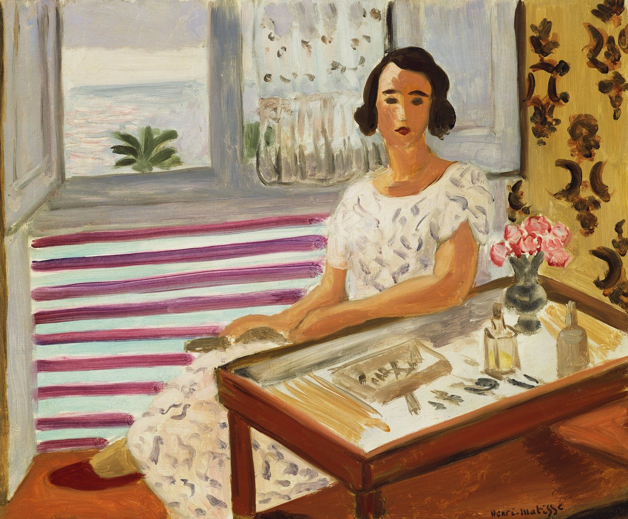 Donna seduta alla sua toeletta da Henri Matisse