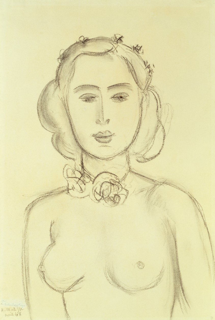 Donna a seno nudo da Henri Matisse