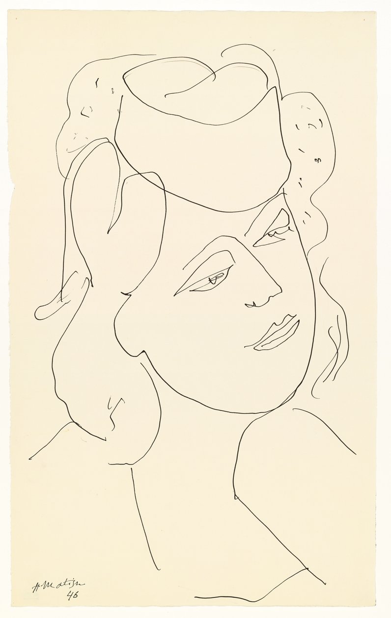 Donna con cappello da Henri Matisse