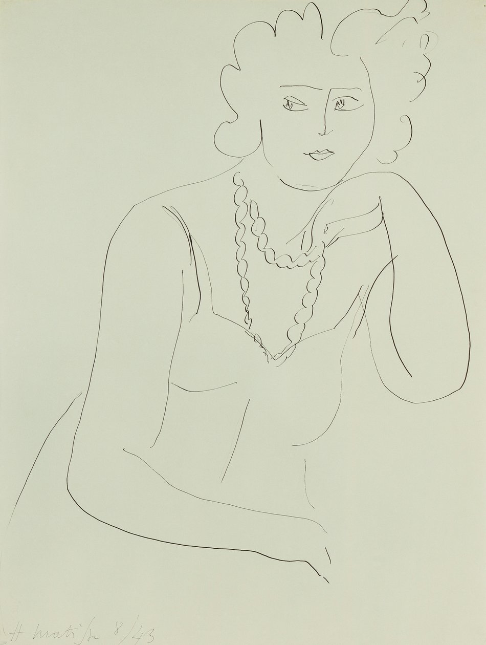 Donna con collana da Henri Matisse