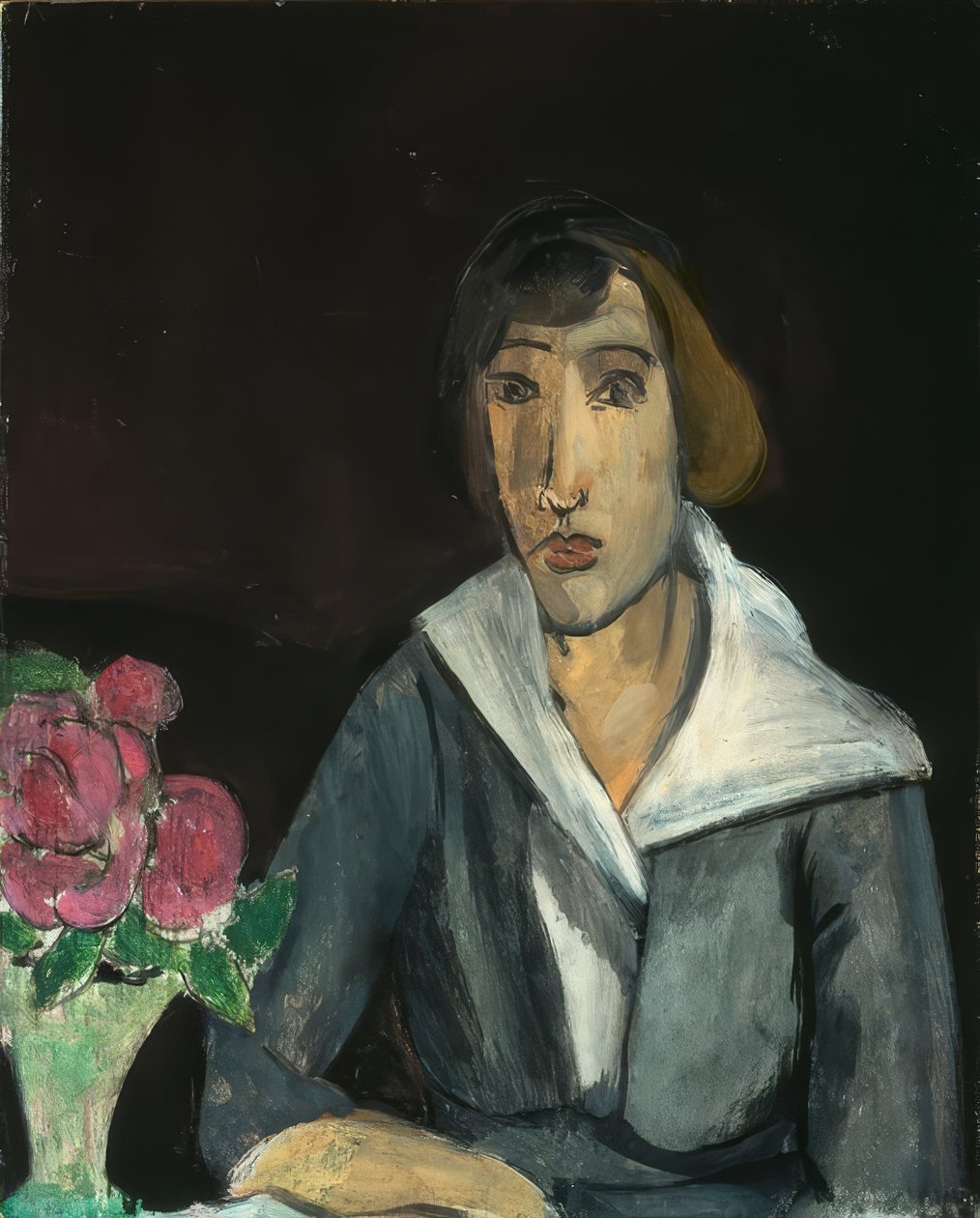 Donna con rose da Henri Matisse