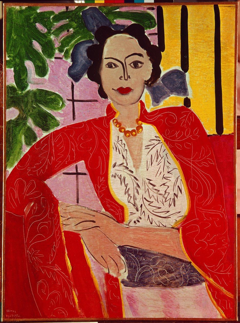 Donna con collana di perle da Henri Matisse