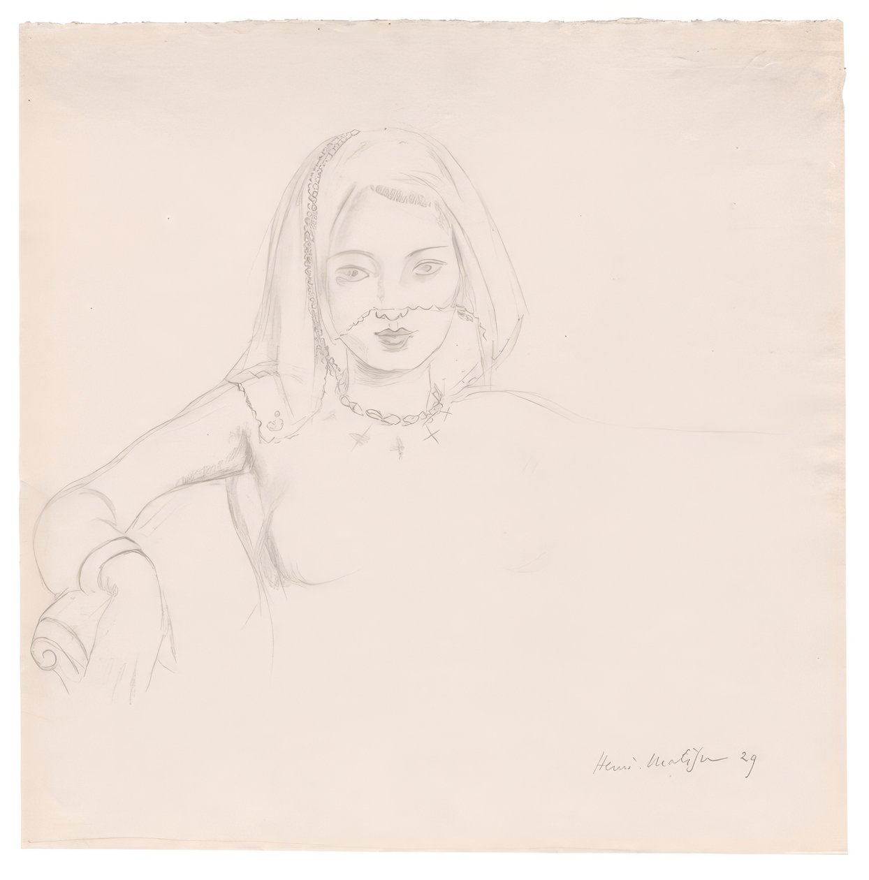 Giovane donna con il velo da Henri Matisse