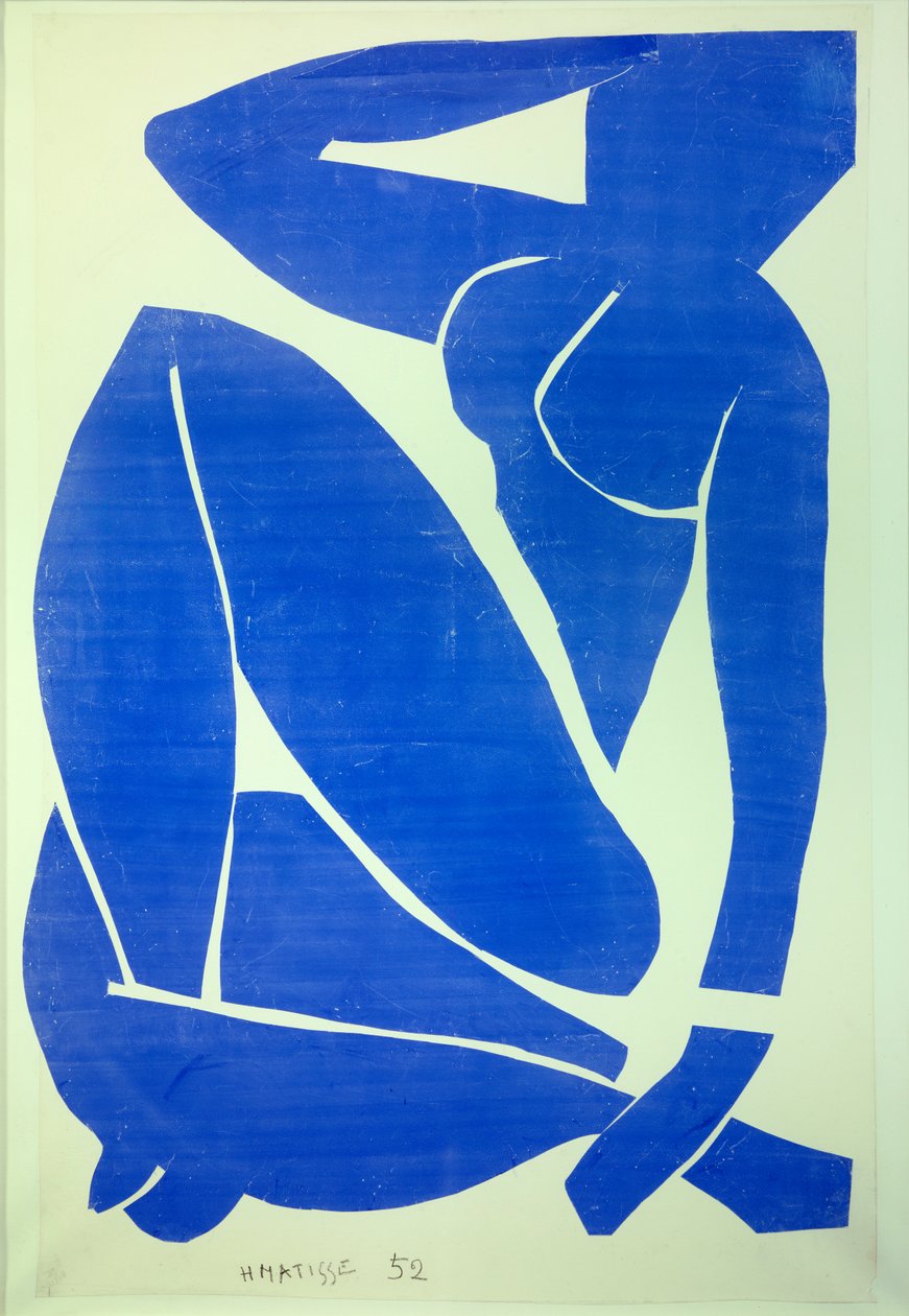 nu bleu III 1952 (Disegno, carta colla) da Henri Matisse