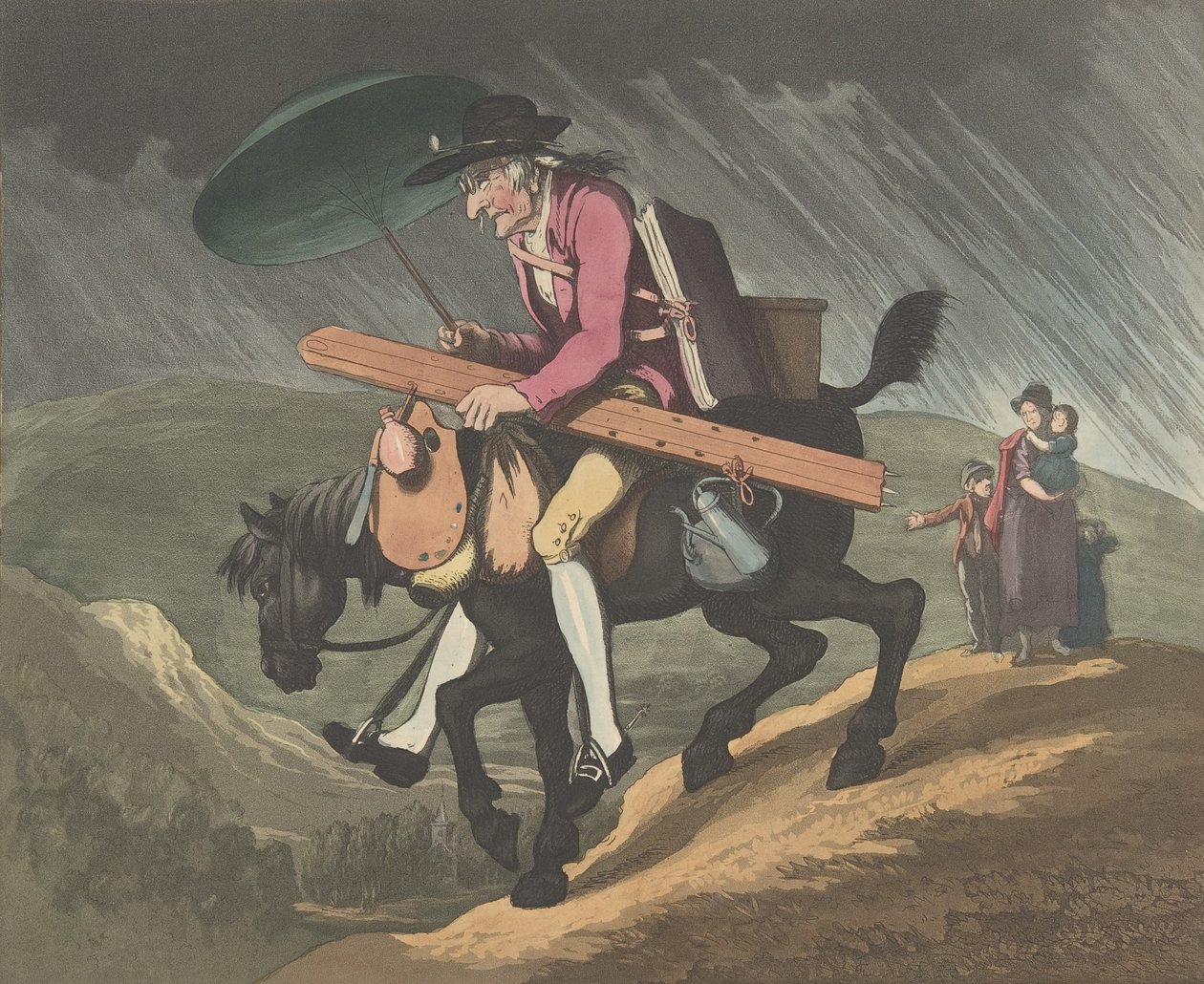 Un artista in viaggio nel Galles da Henri Merke