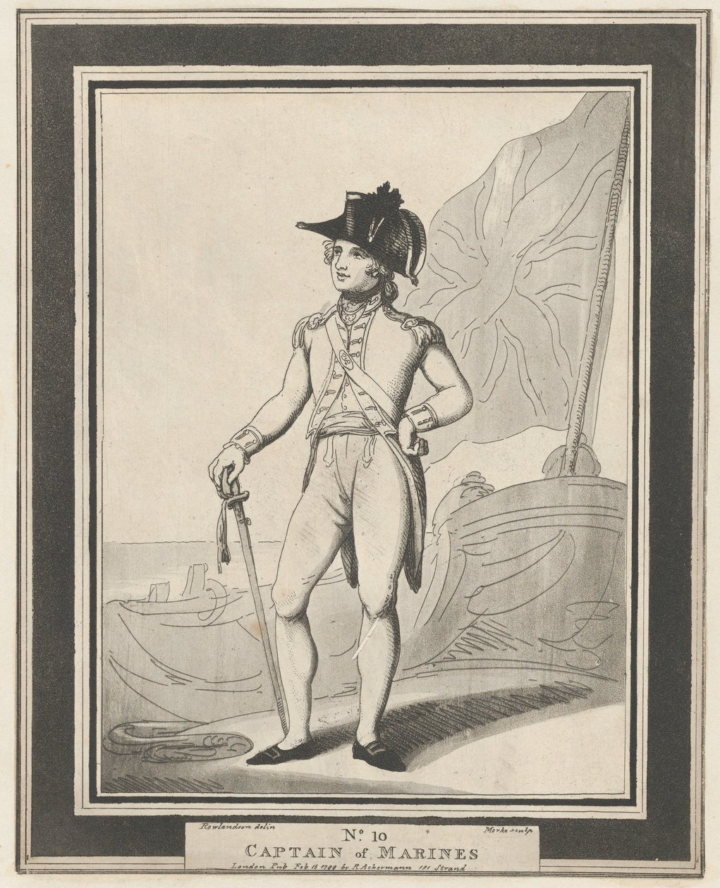 No. 10: Capitano dei Marines, 15 febbraio 1799 da Henri Merke