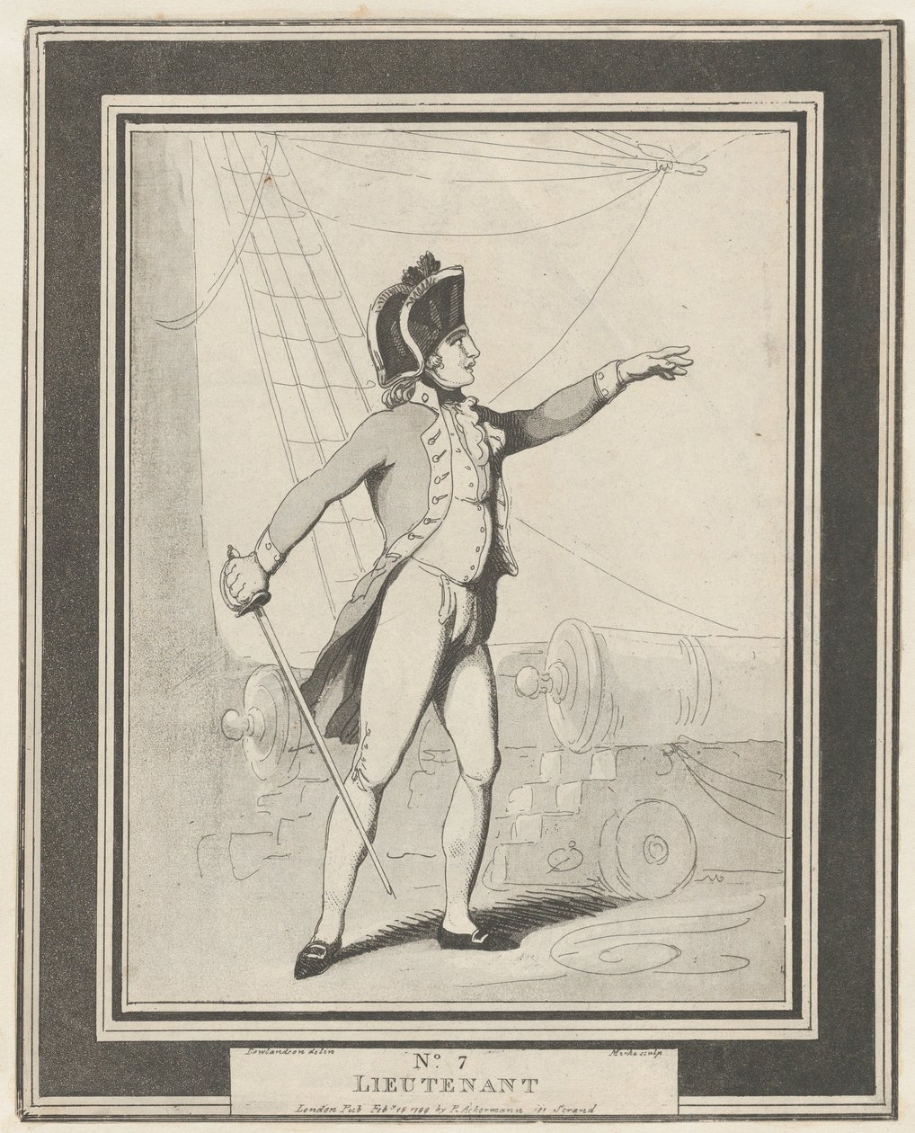 No. 7: Tenente, 15 febbraio 1799 da Henri Merke