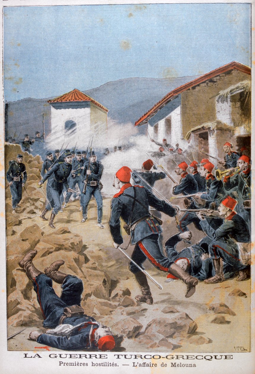 Battaglia di Meluna, guerra greco-turca da Henri Meyer