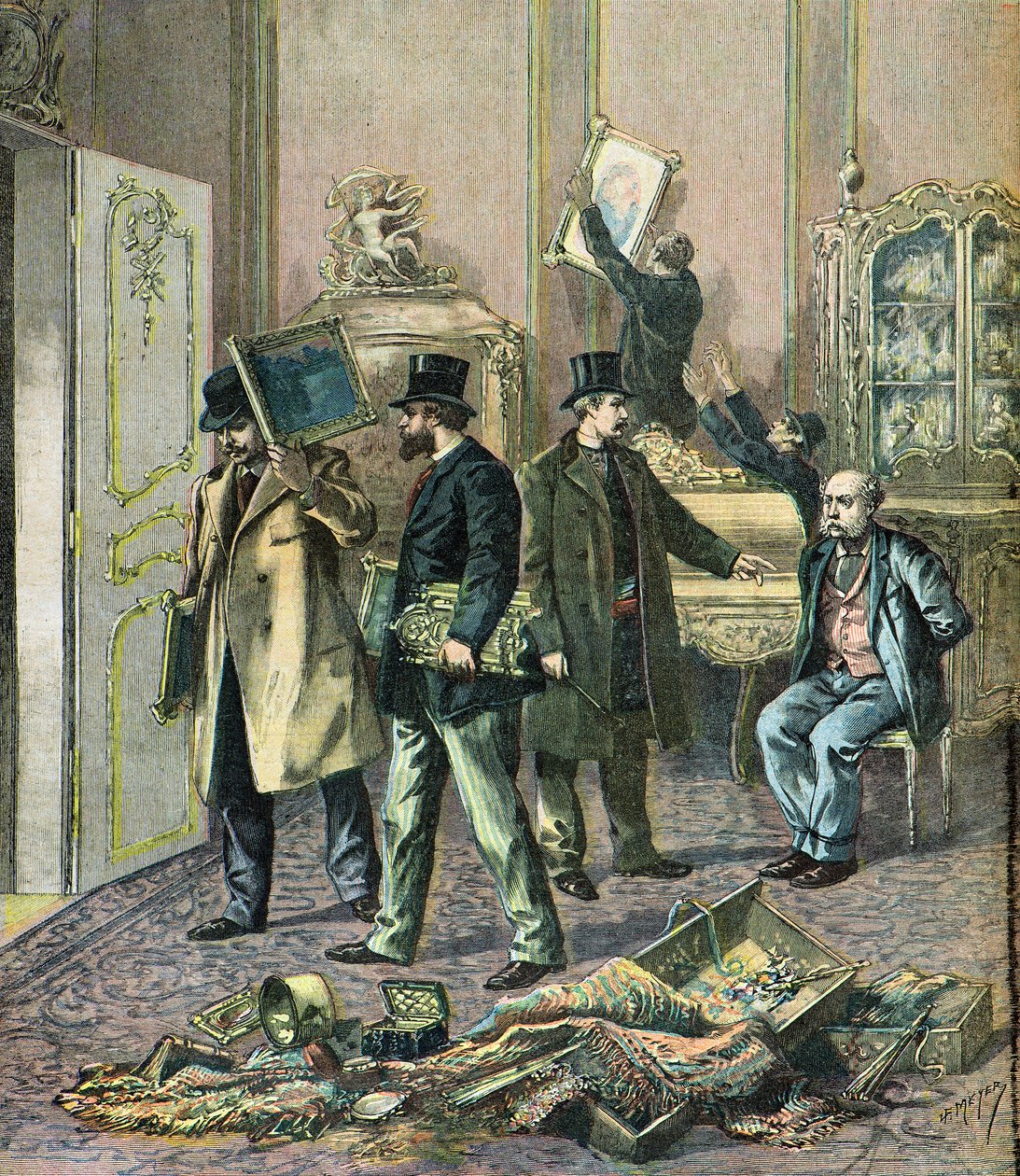 Furto con scasso in un grande albergo parigino da Henri Meyer