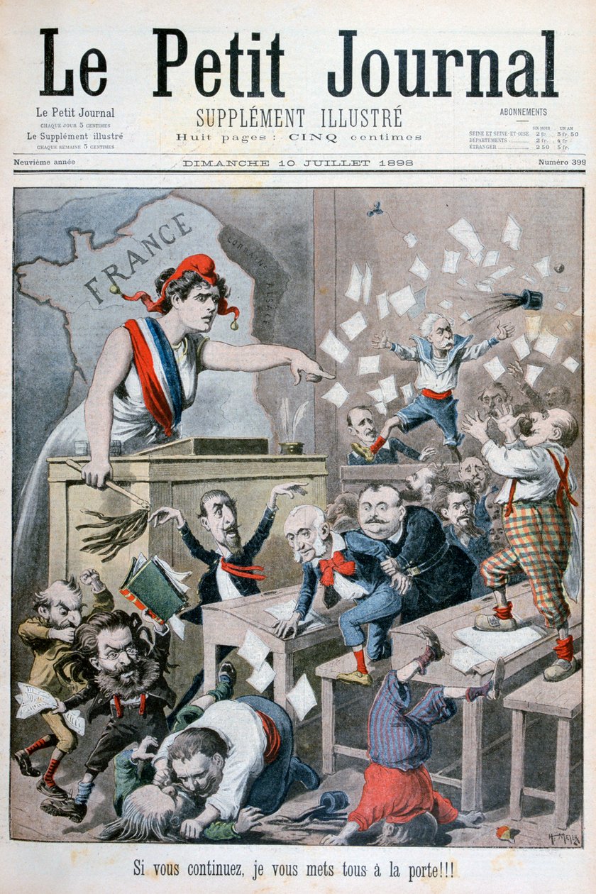 Caricatura della Camera dei Deputati, Parigi, 1898 da Henri Meyer