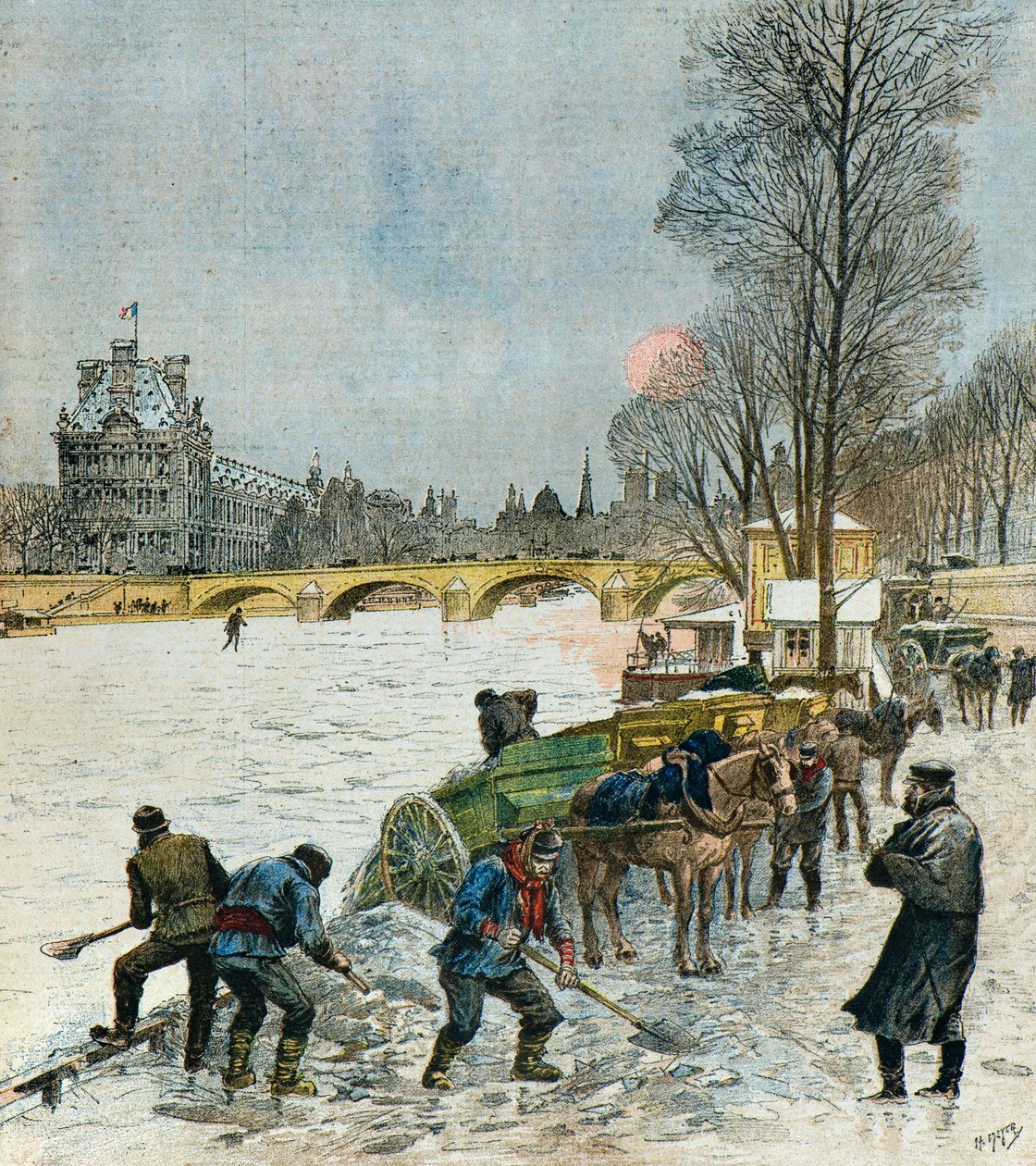 Ondata di freddo su Parigi da Henri Meyer