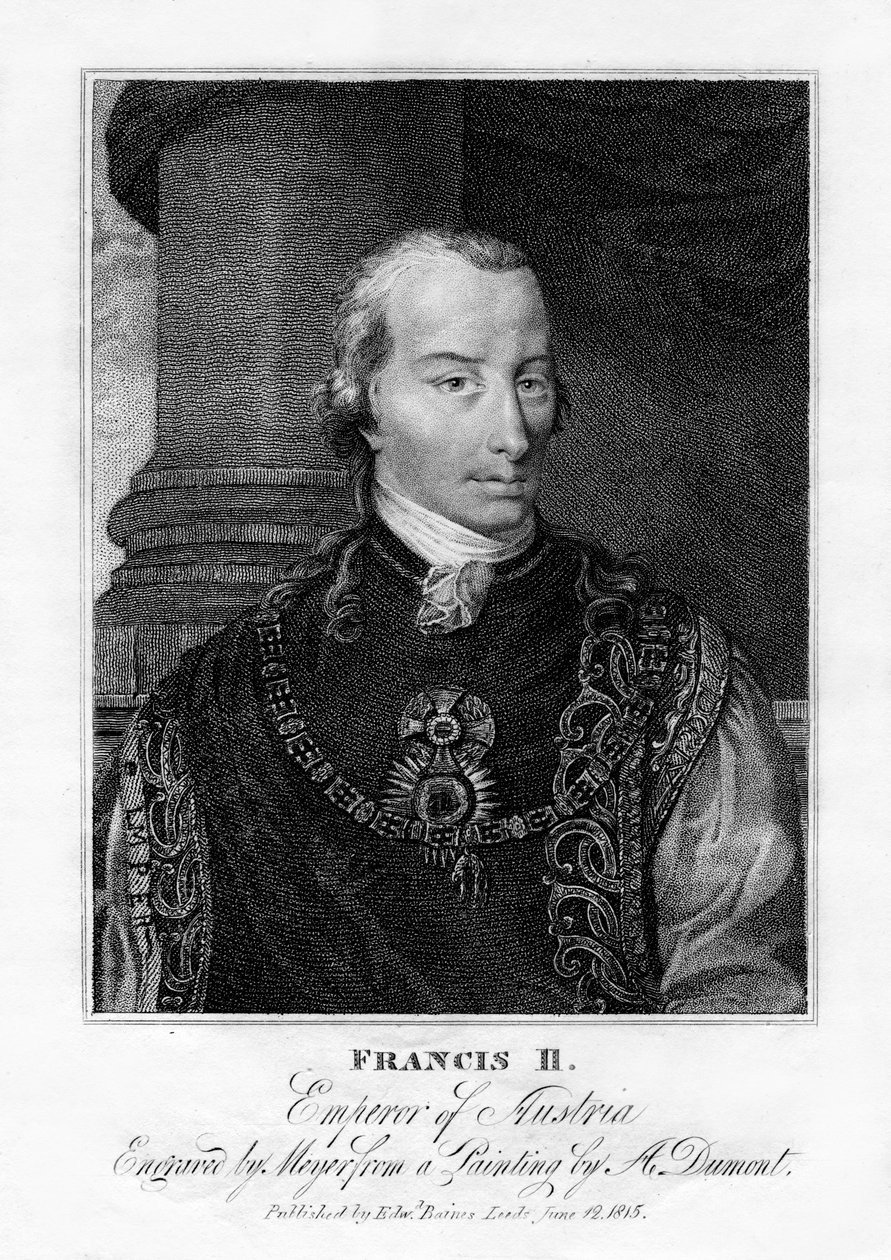 Francesco II, Sacro Romano Imperatore, 1815 da Henri Meyer