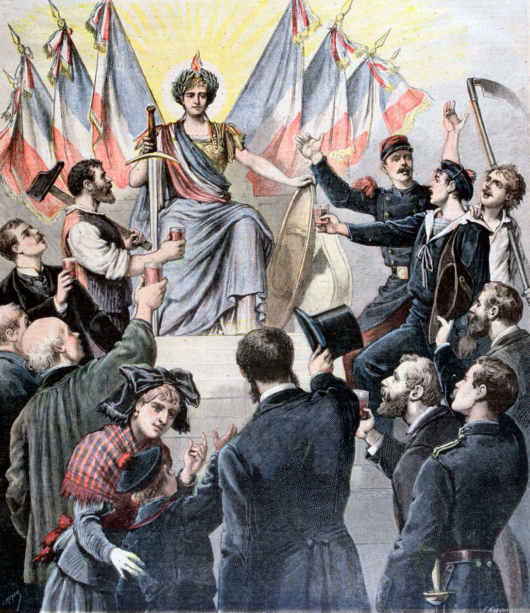 Buon anno Francia!, 1891 da Henri Meyer