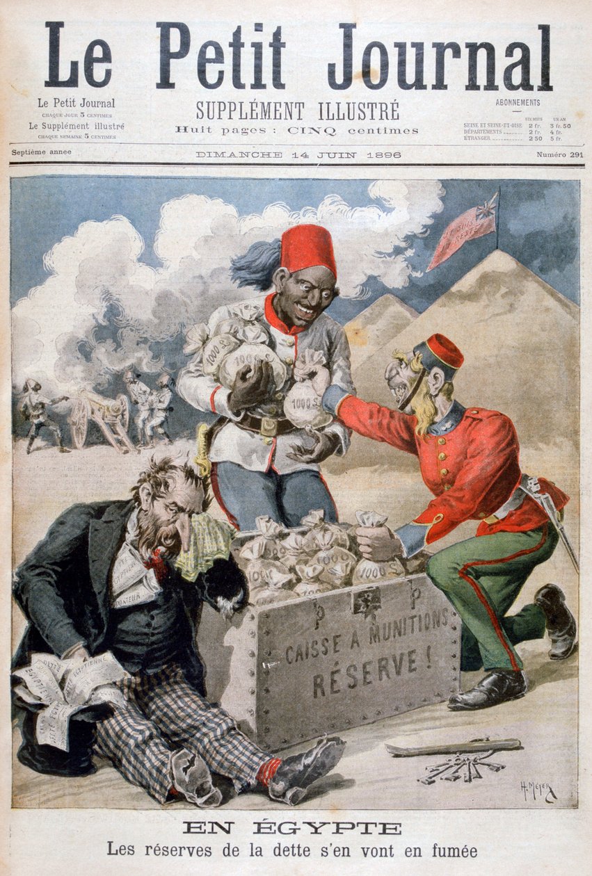 In Egitto: Le riserve del debito che vanno in fumo, 1896 da Henri Meyer