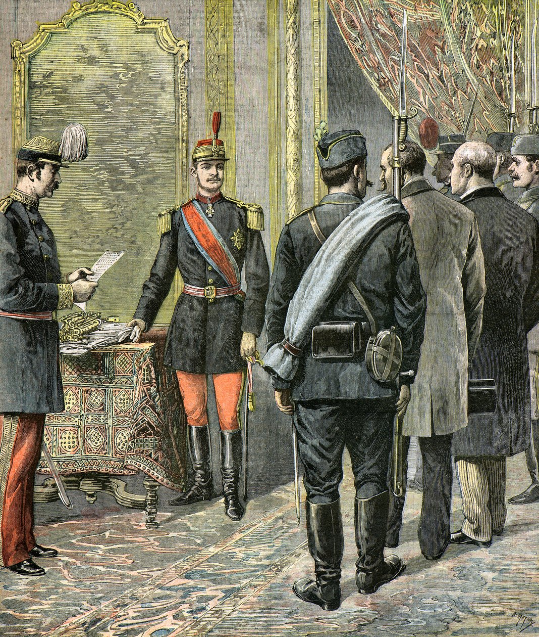Re Alessandro I prende il potere in Serbia da Henri Meyer