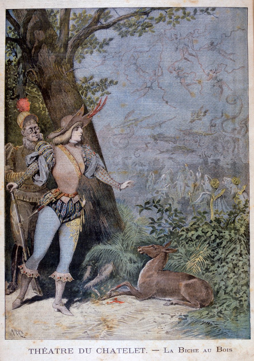 La Biche au Bois, Théâtre du Châtelet, Parigi, 1896 da Henri Meyer