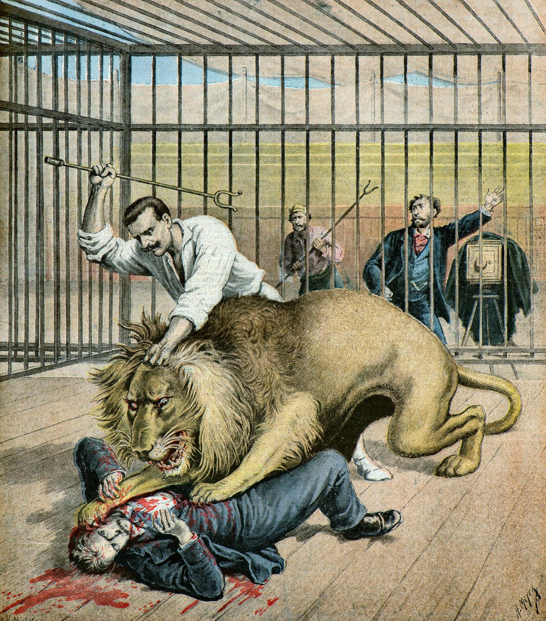 Leon Eysette che vuole essere fotografato, 1895 (Illustrazione) da Henri Meyer