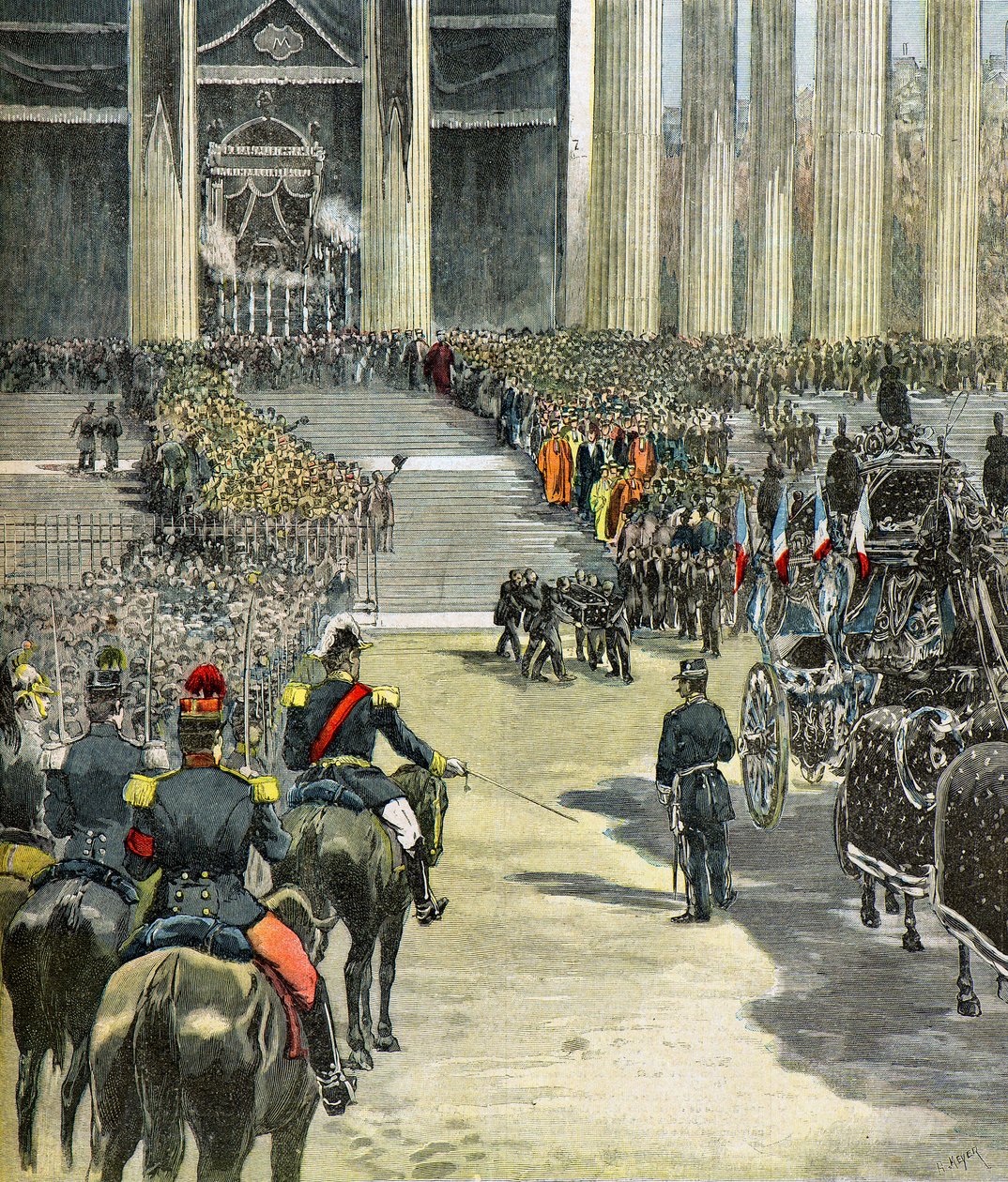 Il funerale del Marechal de Mac Mahon da Henri Meyer