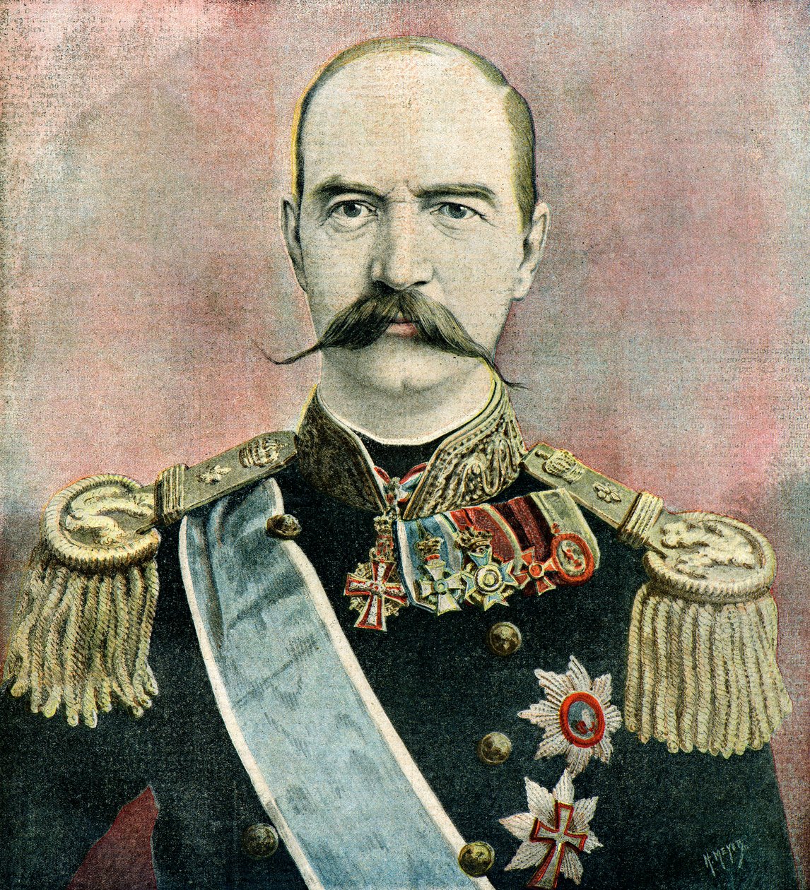 Ritratto di re Giorgio I di Grecia da Henri Meyer