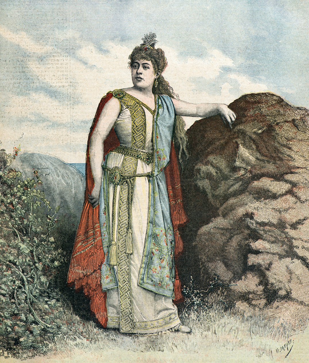 Ritratto della cantante Renee Richard da Henri Meyer