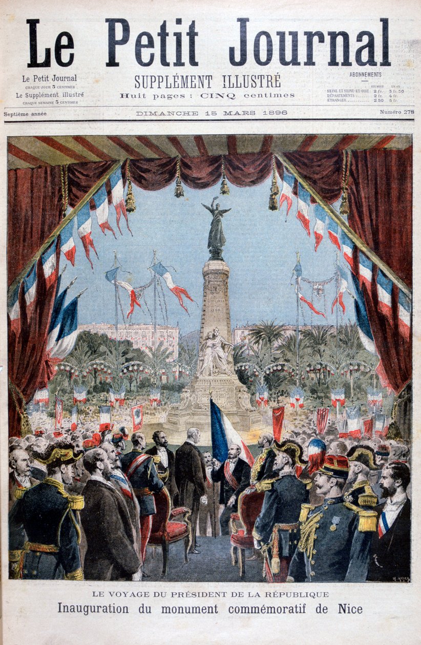 Il presidente Faure alla cerimonia di inaugurazione di un monumento a Nizza, 1896 da Henri Meyer