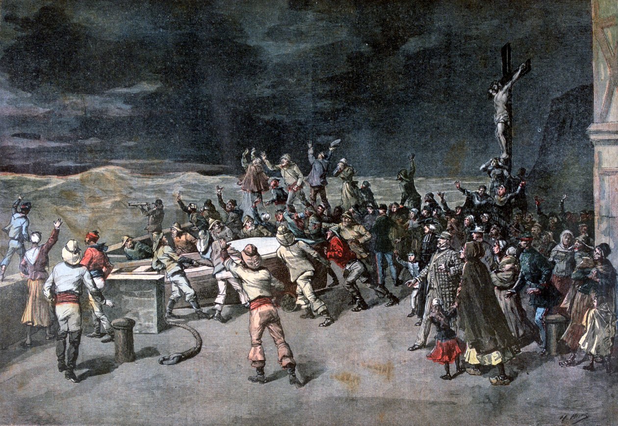 Scena sette, il salvataggio, dal dramma Maitre D