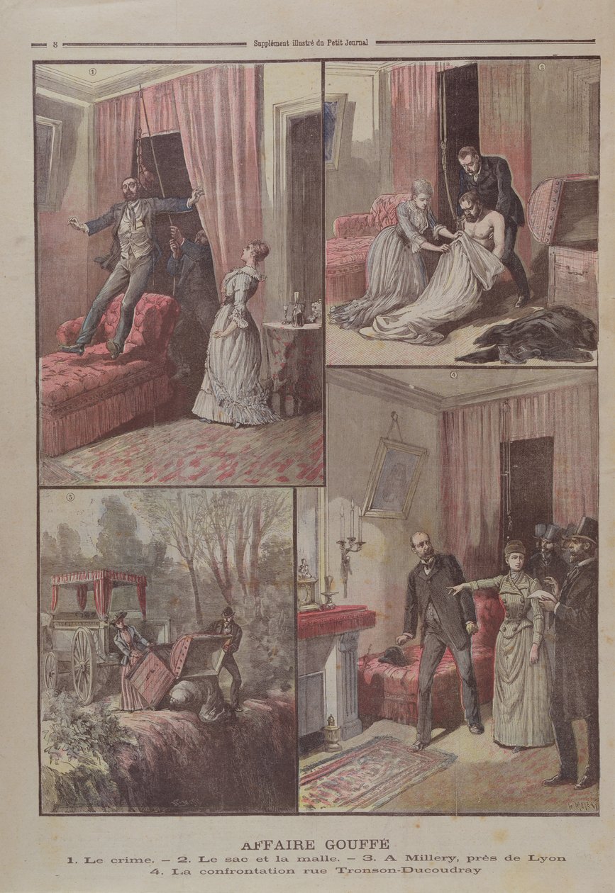 Il mistero di Gouffe, illustrazioni da 
