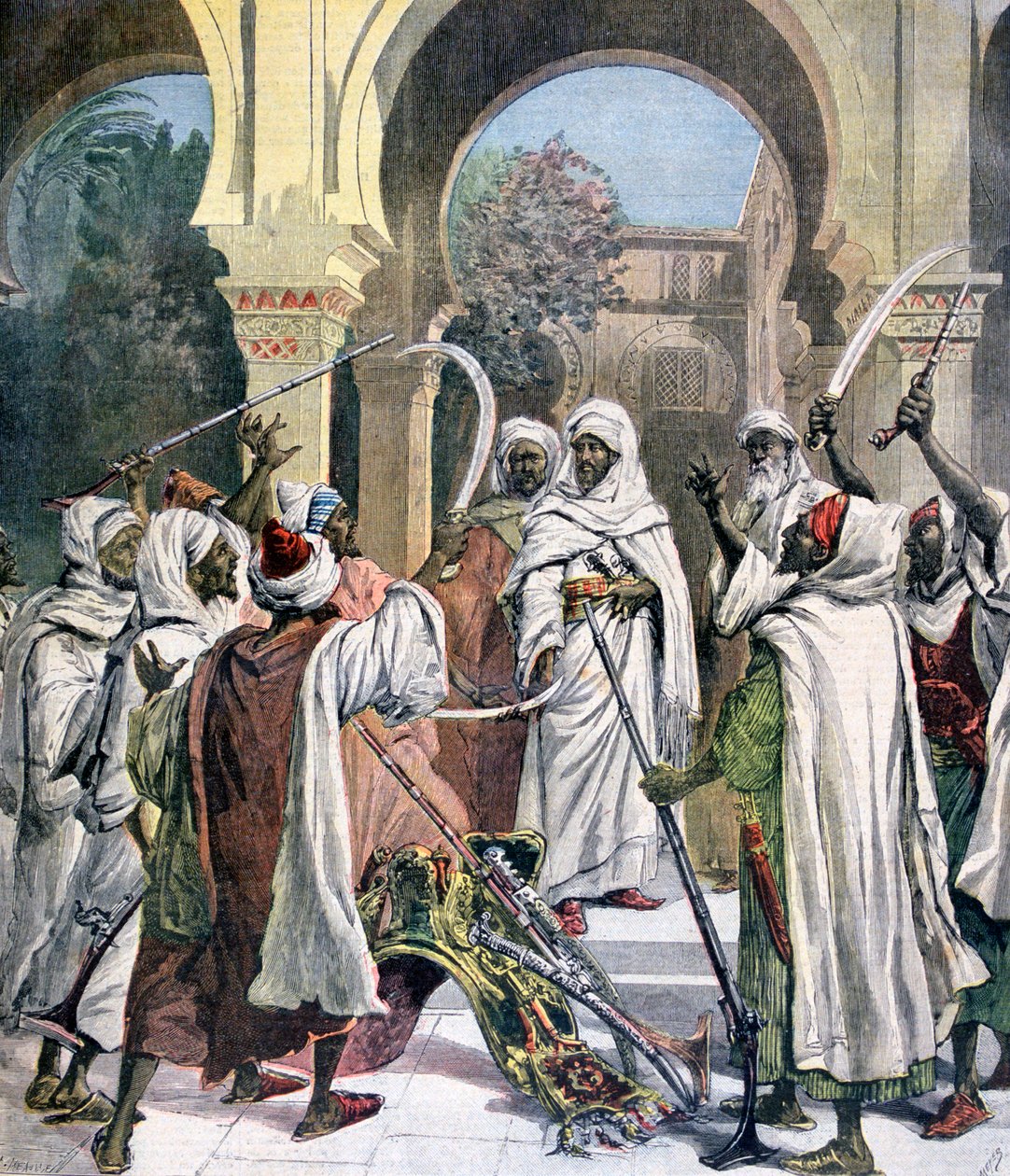 I Capi Tribali Giurano Fedeltà al Sultano del Marocco, 1892 da Henri Meyer