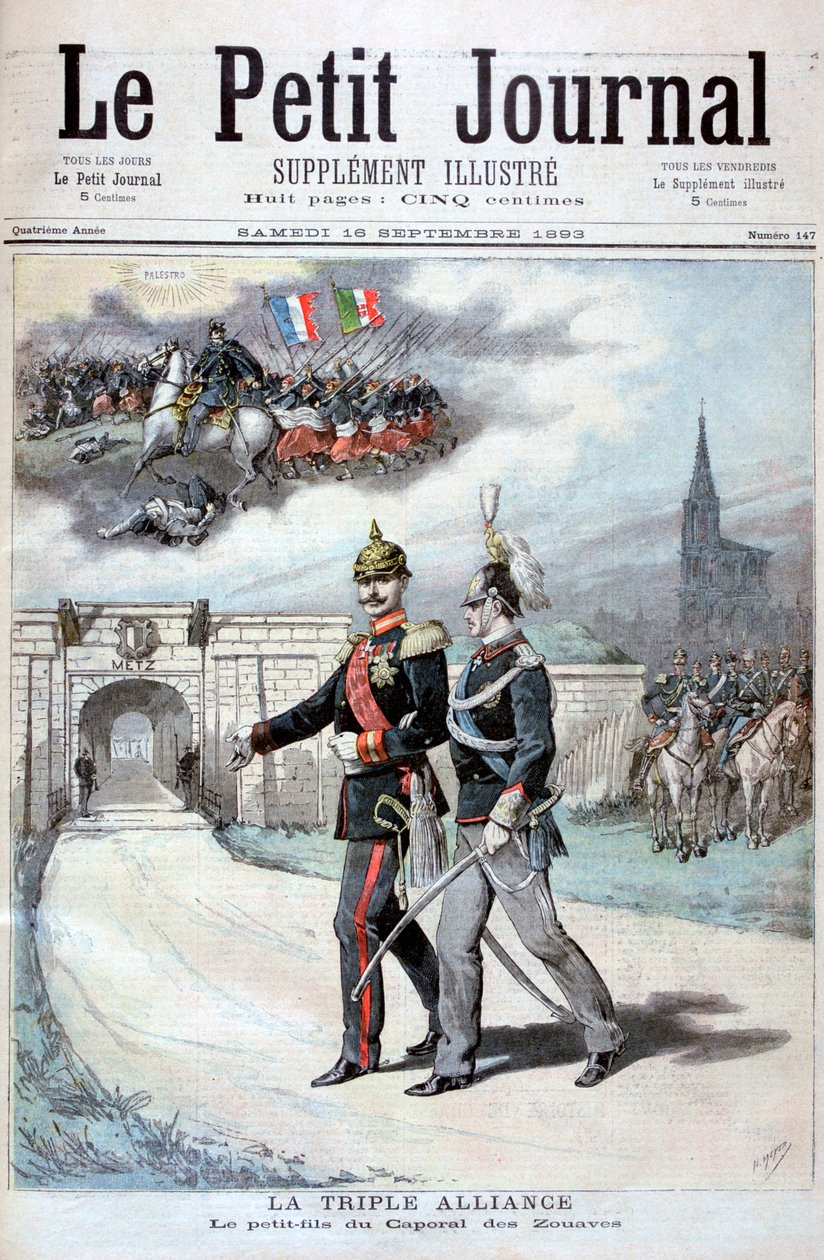 La Triplice Alleanza, Germania, Austria-Ungheria e Italia, 1894 da Henri Meyer