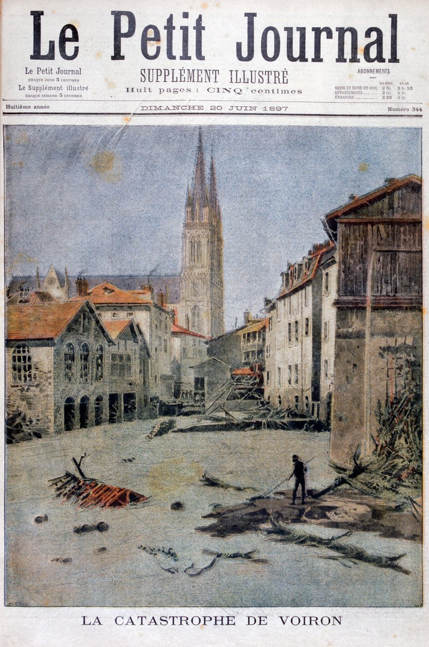 La catastrofe di Voiron, Francia da Henri Meyer