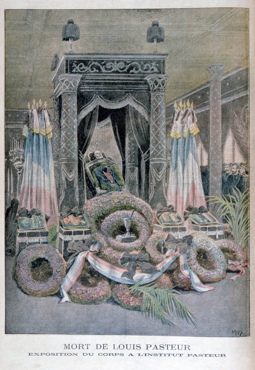 La morte di Louis Pasteur, chimico francese da Henri Meyer