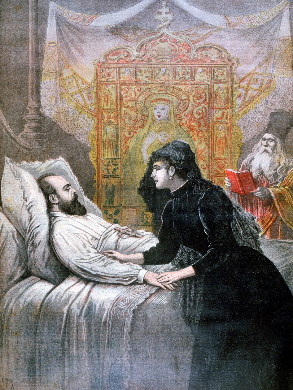 La morte dello Zar Alessandro III di Russia, 1894 da Henri Meyer