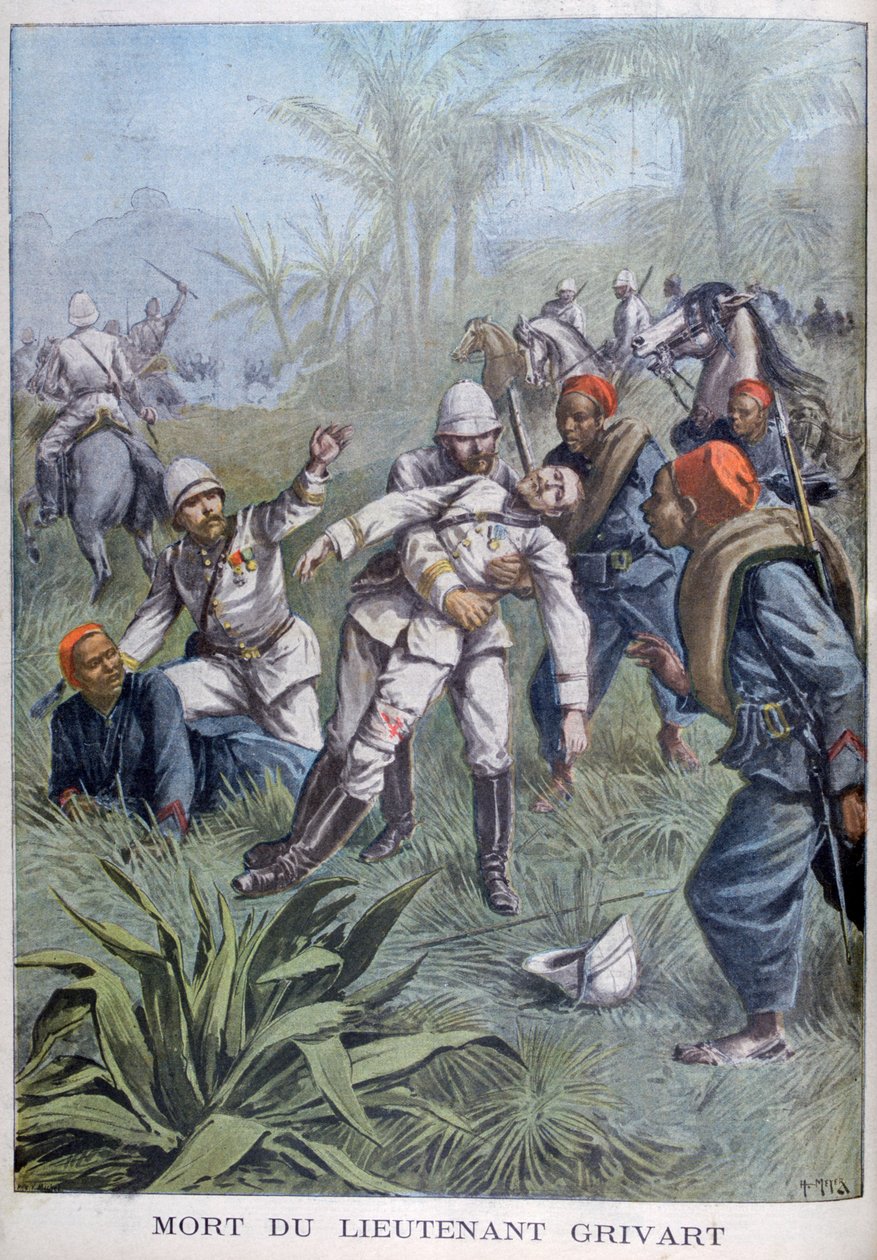 La morte del tenente Grivart, Niger da Henri Meyer