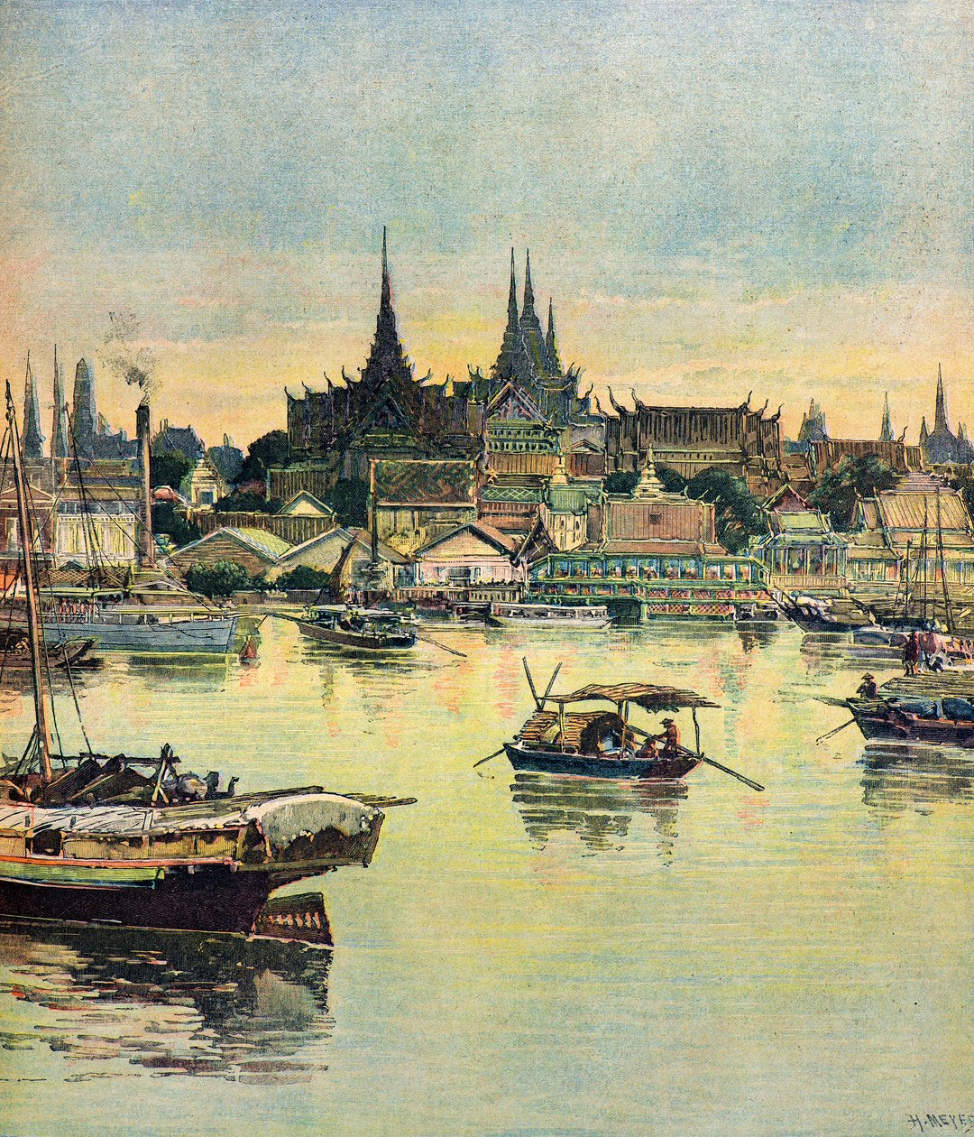 Vista su Bangkok da Henri Meyer