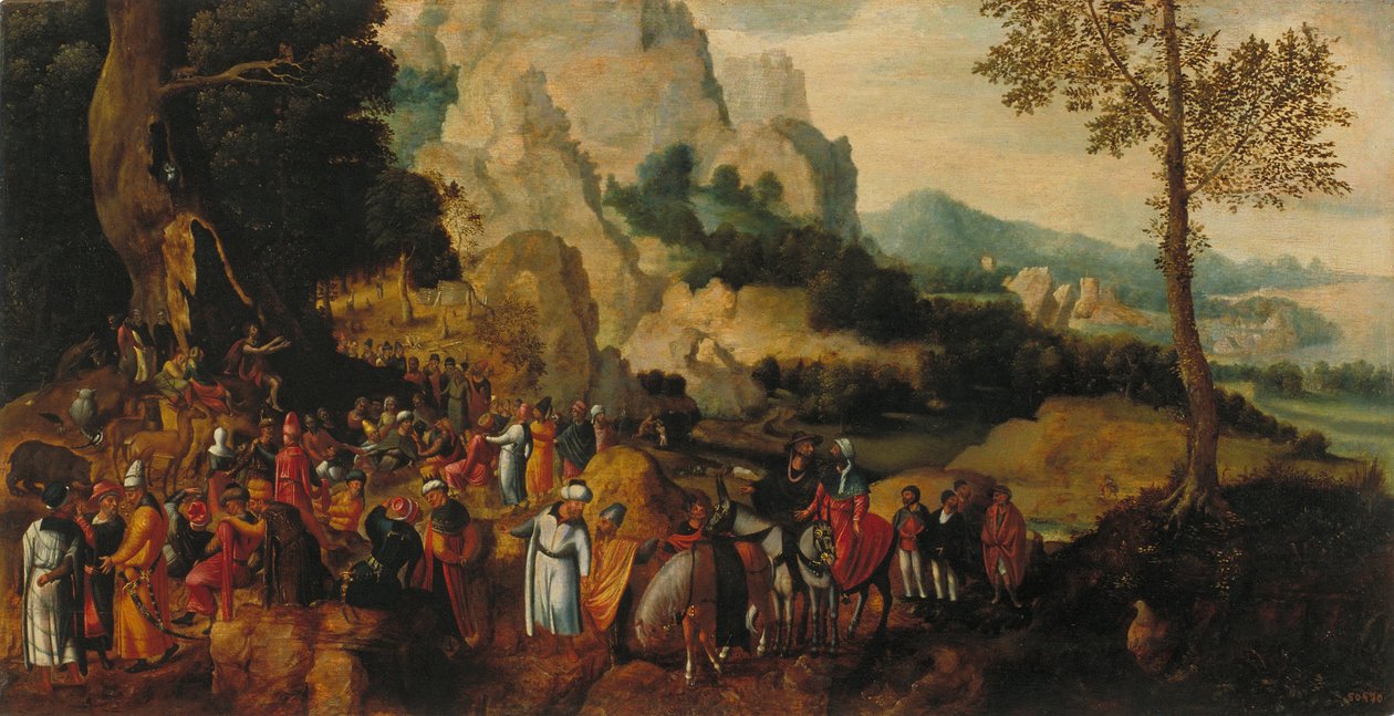 Paesaggio con San Giovanni Battista che predica da Henri Patinier de