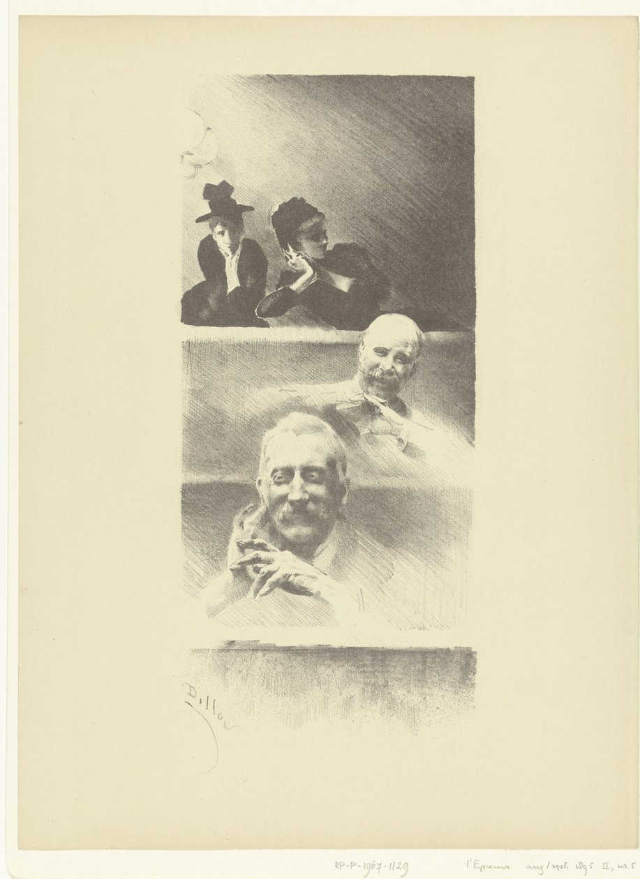 Spettatori a teatro da Henri Patrice Dillon
