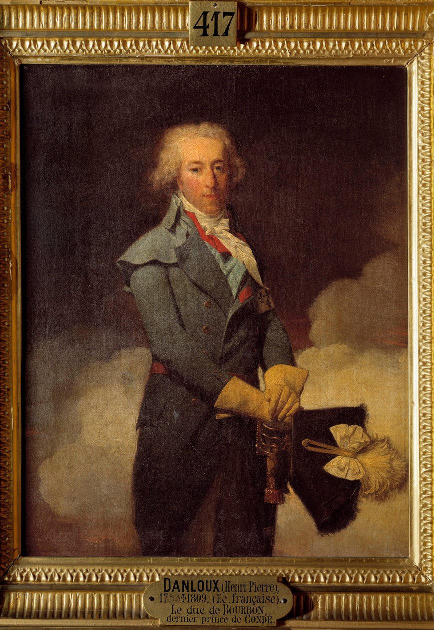 Ritratto di Luigi Enrico Giuseppe di Borbone (1756-1830) da Henri Pierre Danloux