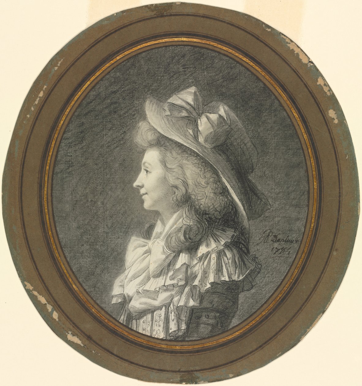 Donna di profilo, girata a sinistra da Henri Pierre Danloux