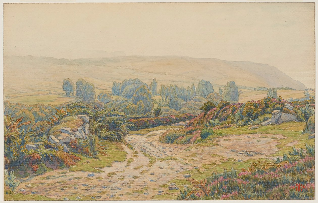 Nebbia e rugiada. Lande di Pors Léonnec. Morgat da Henri Rivière