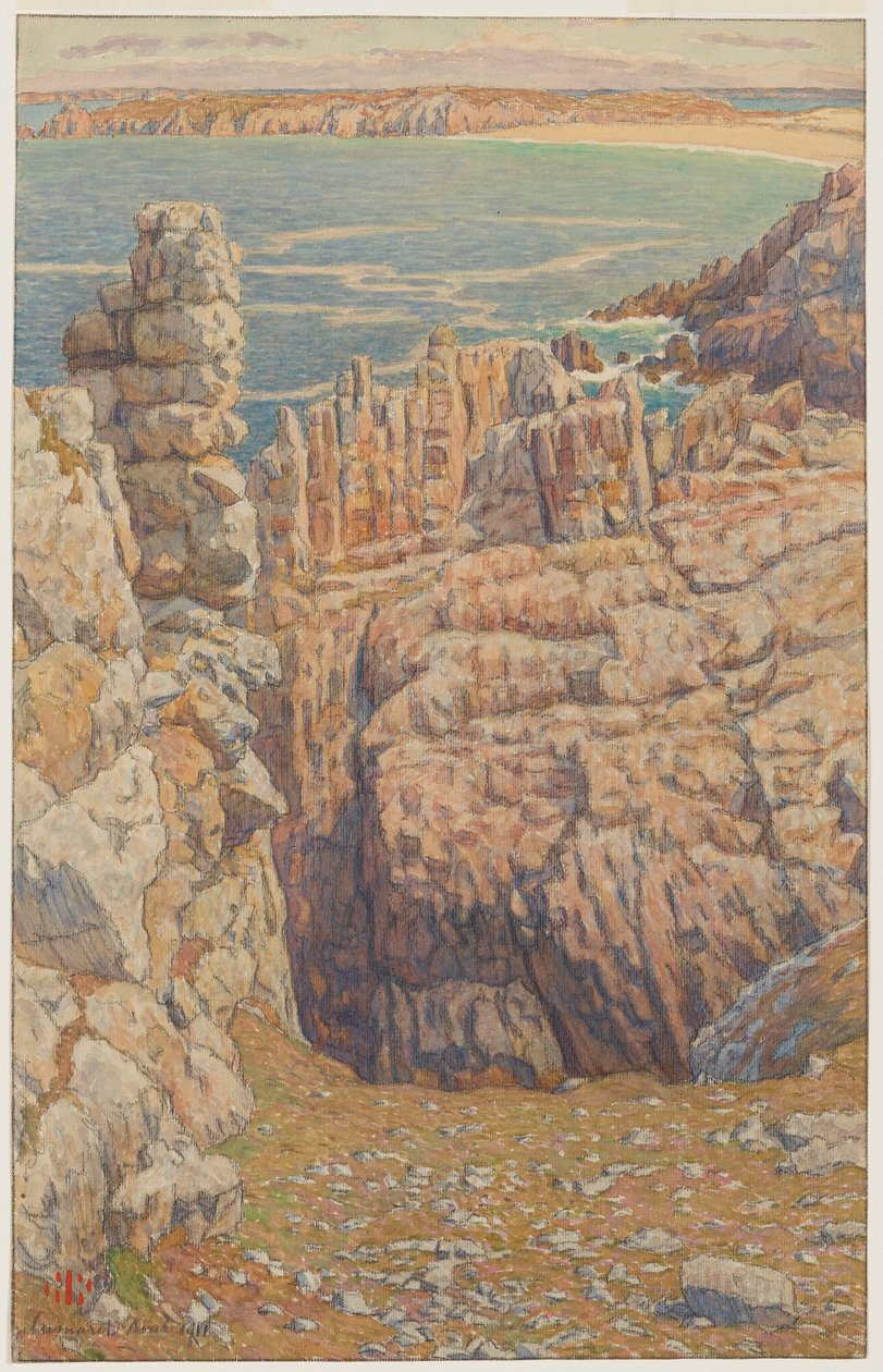 Scogliere di Camaret da Henri Rivière