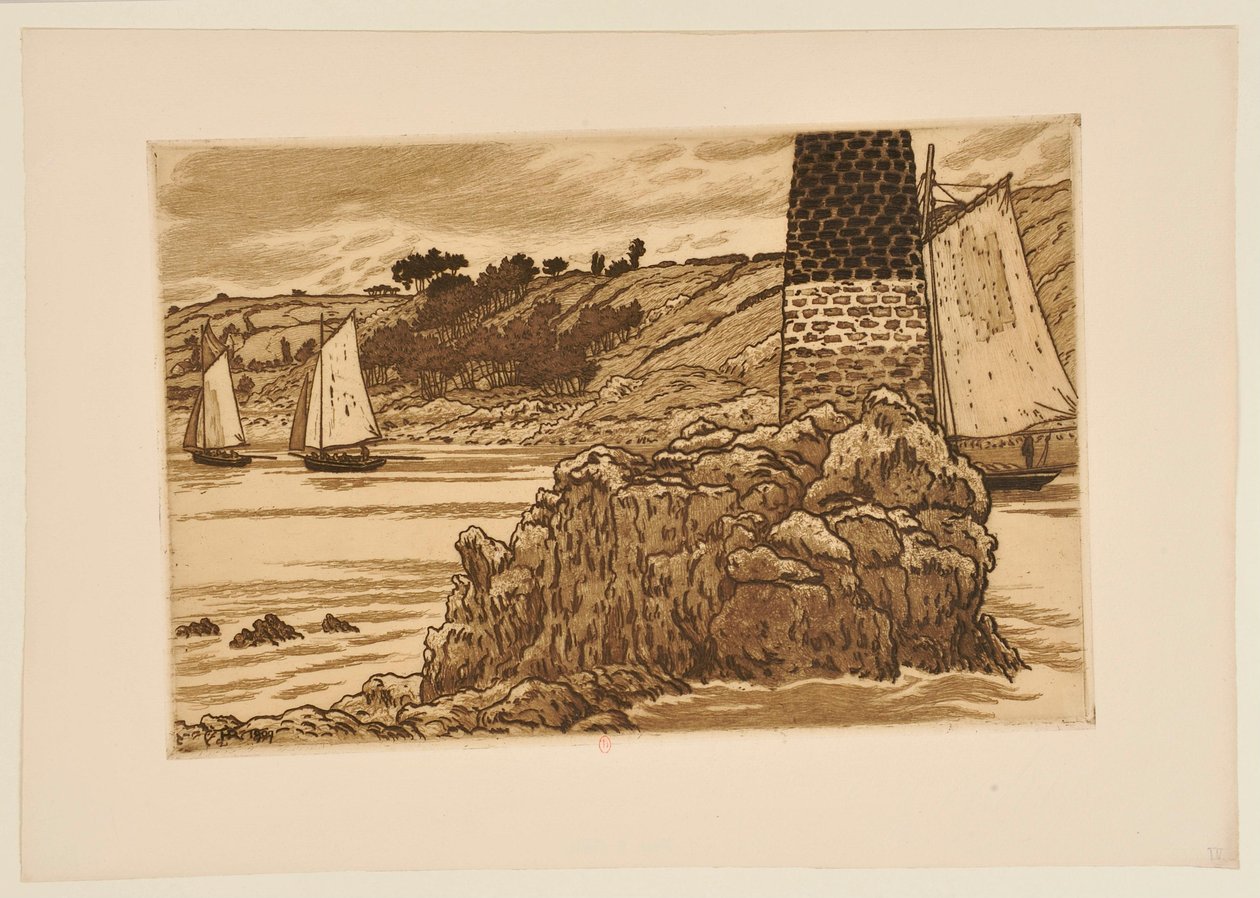 Il faro sul Trieux da Henri Rivière