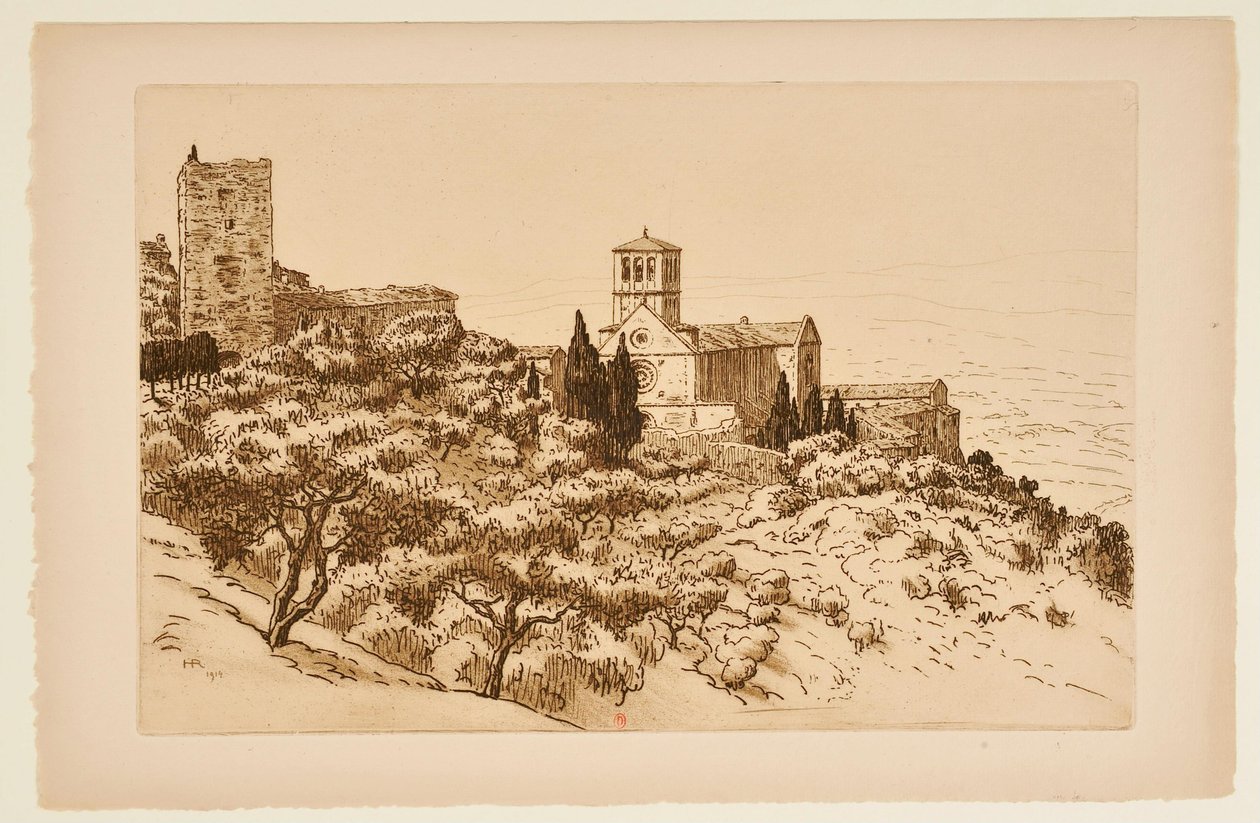 La Basilica di Assisi da Henri Rivière