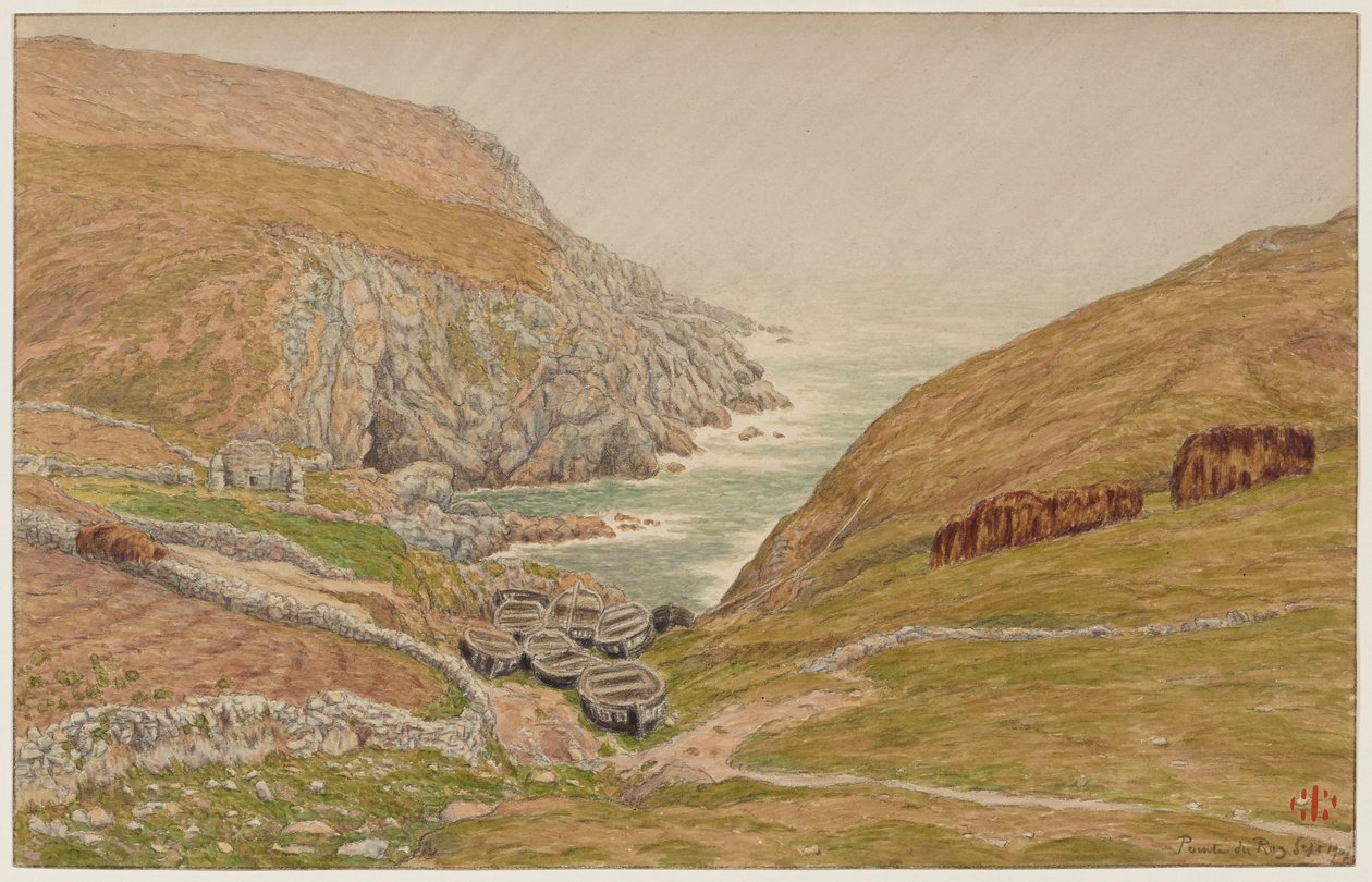 Piccola insenatura presso la Pointe du Raz da Henri Rivière