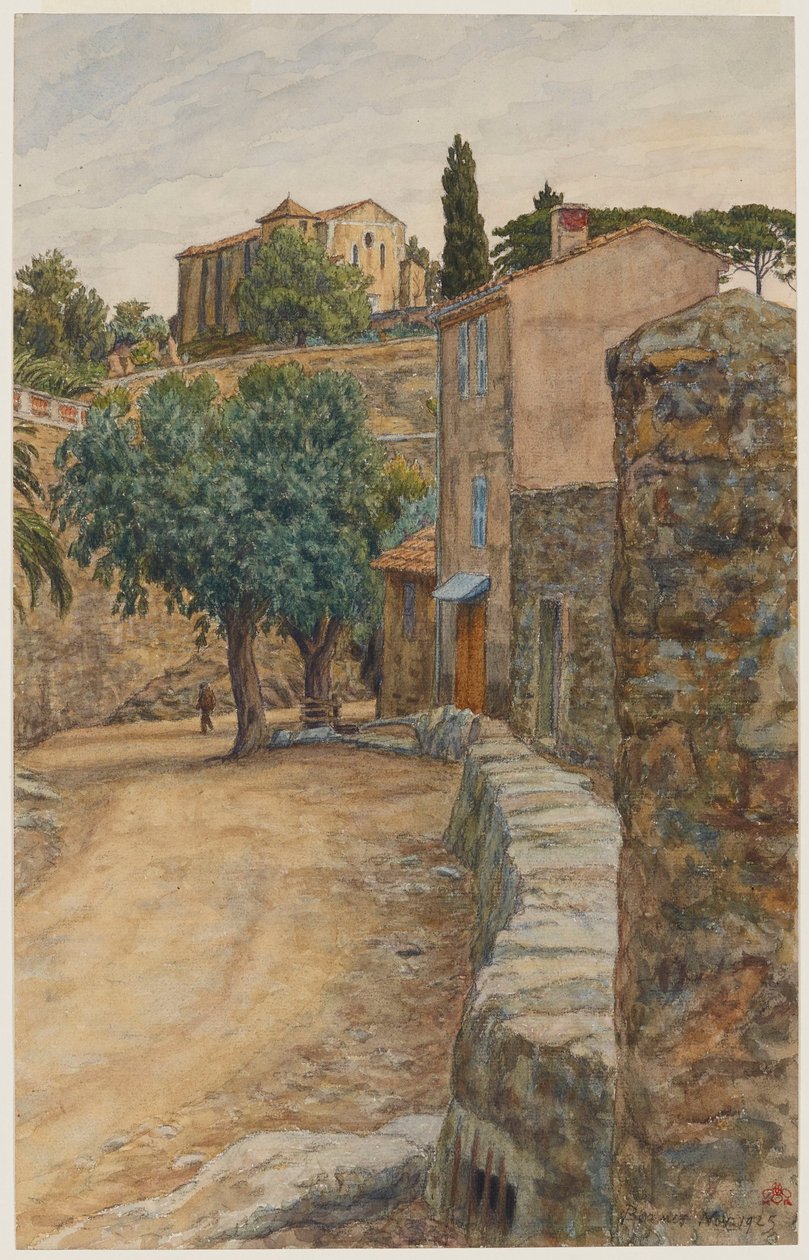 Straße in Bormes da Henri Rivière